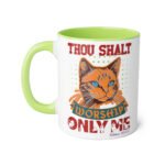 Cat Worship Me -  Accent Mugs, 11oz - Image 3