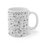 Cat Fun with Science Formulas -  Coffee Mug11oz - Image 3